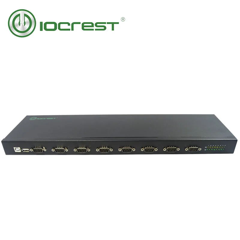 IOCREST USB 2,0 до 8 портов RS232 DB9 9pin конвертер последовательный адаптер мультипликатора контроллер концентратор ftdi чипсет