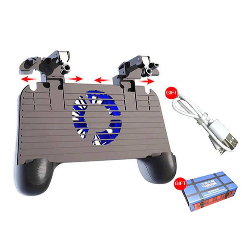 

PUBG joystick controller power bank with fan pubg mobile phone gamepad trigger fire button for iphone android game controller