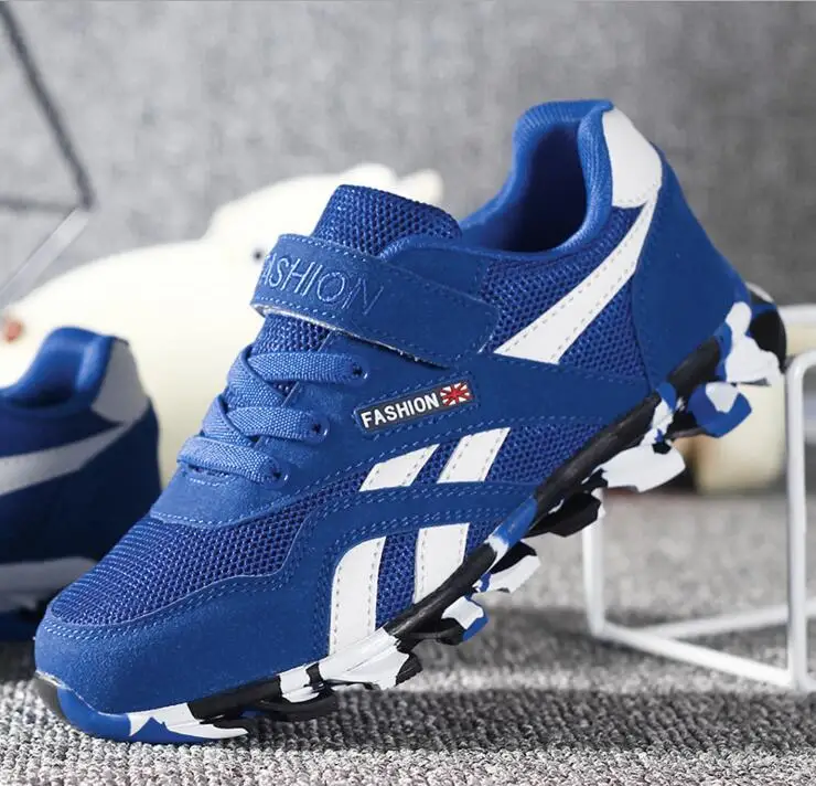 عالية الجودة الفتيات الفتيان أحذية عارضة جلد الشتاء رياضية للأطفال المدربين تنفس شبكة ضوء لينة الأطفال الصبي رياضية