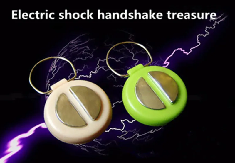 

April Fool's Day toy electric shock handshake spoof the whole person playing a trick treasure spoof prank shock handgrip
