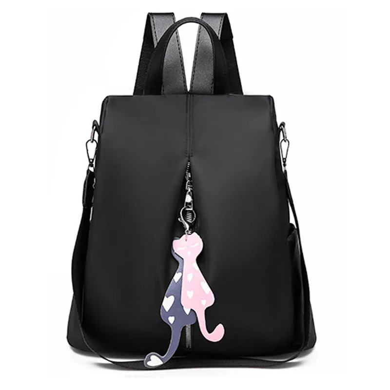 Водонепроницаемый рюкзак женская сумка для девочек-подростков детская большая сумка-рюкзак женский школьный рюкзак Mochilas - Цвет: Black