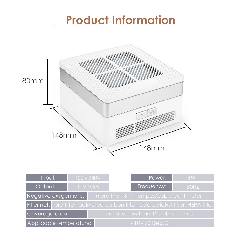 Fimei 100-240 В Воздухоочистители очиститель анион стерилизации удаления формальдегида генератор отрицательных ионов несколько очистки