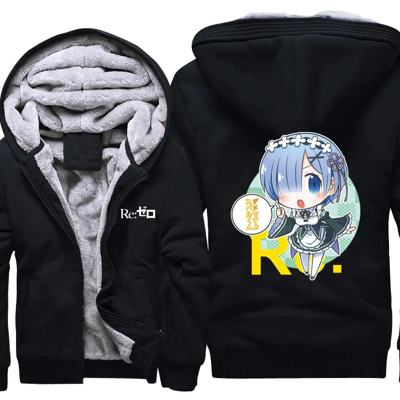 Толстовка с капюшоном Re: Zero kara Hajimeru Isekai Seikatsu аниме Rem Ram куртка для косплея Life In A