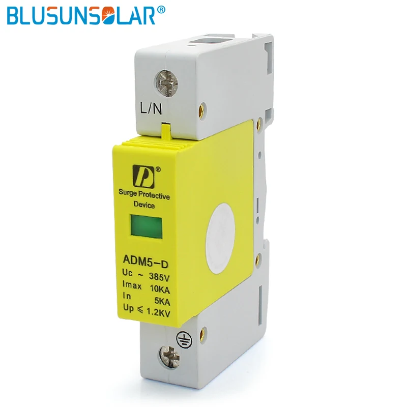 

Din Rail 35mm 1P 5 KA10KA 385V AC Household Low-Voltage Anti-Lightning SPD Surge Protection Device