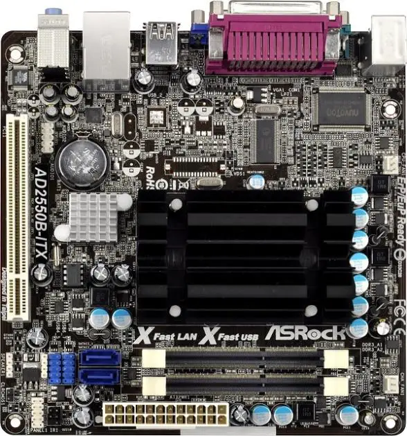 Ad2550b-itx motherboard mini 1.86 g dual-core set 100% tested perfect quality