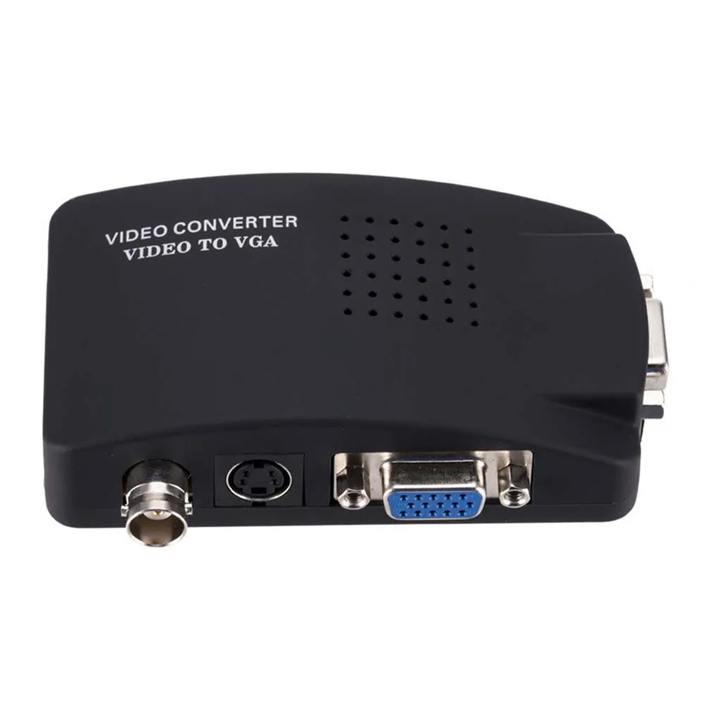 YuBeter S-Video VGA BNC To VGA Converter Composite Adapter 1920X1200 60Hz Switch Box For Camera DVR Projector Computer TV Box