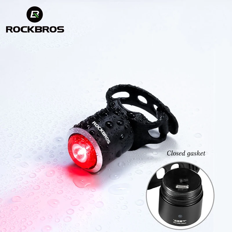 Rockbros Cycling Rear Lights IPX5 Waterproof Bicycle Light USB