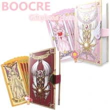 Anime 53 Piece Cosplay Card Captor Sakura KINOMOTO Tarot With Clow Cards Magic Book Set in Box Prop Gift Phone Chain Anime 53 Piece Cosplay Card Captor Sakura KINOMOTO Tarot With Clow Cards Magic Book Set in Box Prop Gift Phone Chain