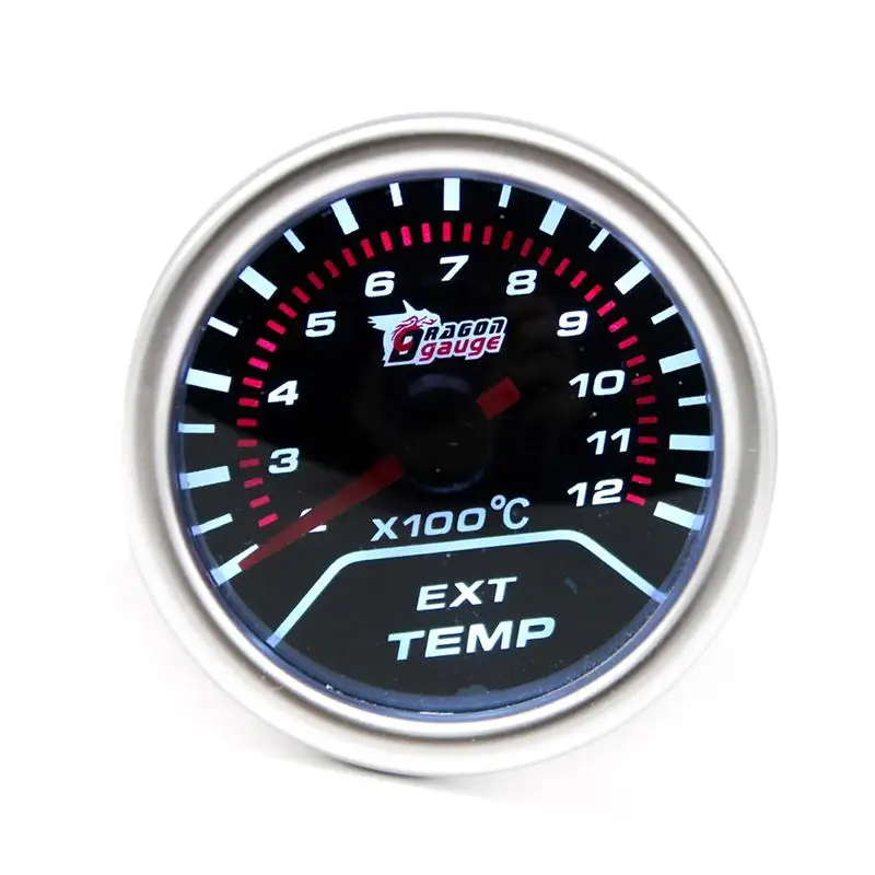 Universal 2 Inch 52mm Modified Auto Exhaust Gas Temp Gauge 12V Smoke