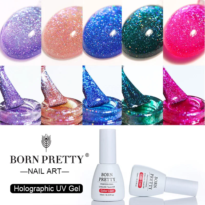 

10ml BORN PRETTY Holographic UV Gel Soak Off for UV LED Manicure Nail Art Gel Polish