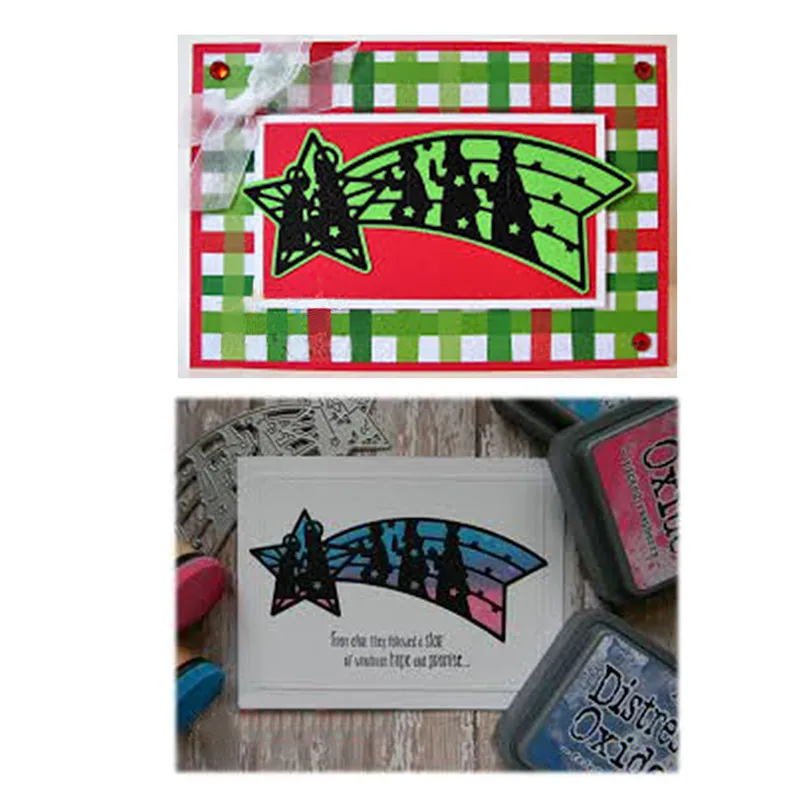 

GJCrafts78*170mm Nativity Shooting Star Metal Cutting Dies For Scrapbooking Card Making Album Embossing Crafts Stencil Dies