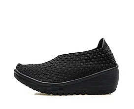 SWYIVY/Женская Тонизирующая обувь; дышащая обувь на платформе; коллекция года; женская обувь для похудения; женская Тонизирующая обувь - Цвет: Черный