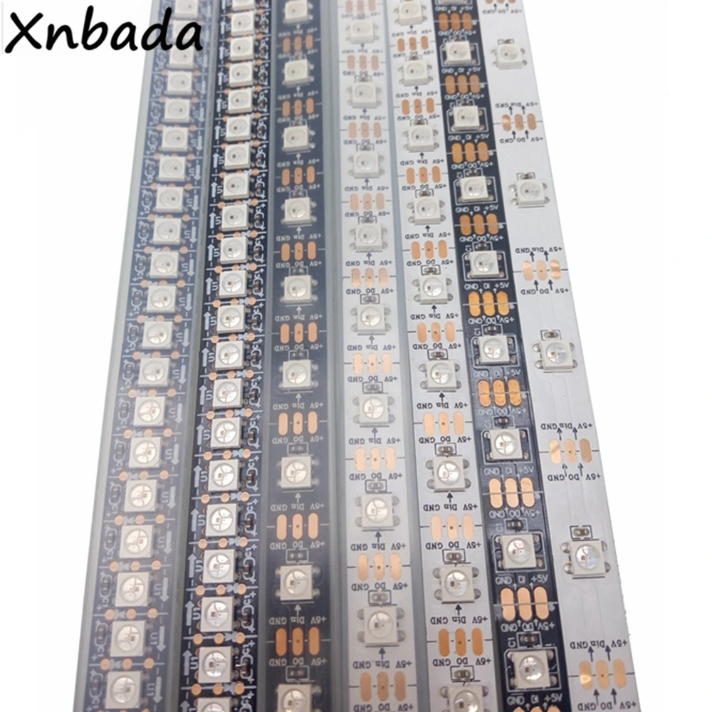 Светодиодная лента WS2812B WS2812 5 в постоянного тока 30/60/74/96/144 пикселей/светодиодов/м