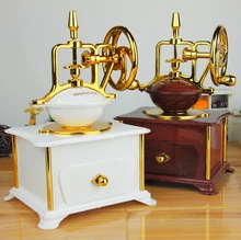 Imitation wood coffee machine Musical Box Retro box Music Box Creative birthday wedding Valentine gift