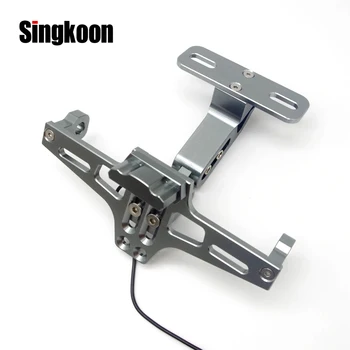 

Universal Motorcycle License Plate Holder number plate Frame Support Bracket Adjustable FOR triumph speed triple 1050 honda cbf