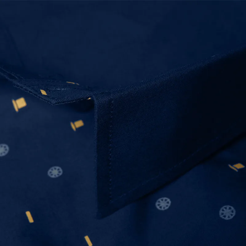 Новая Осенняя мужская рубашка с длинными рукавами Модная Повседневная рубашка с принтом в ассортименте Высококачественная приталенная брендовая одежда размера плюс 5XL M538