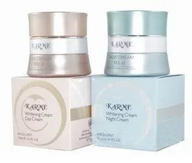 

KARME Whitening day cream+night cream+skin care with samll sample anti spot fade out freckle