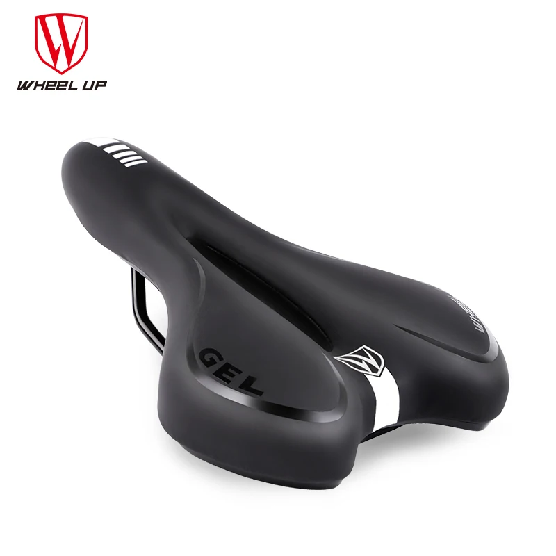WHEEL UP Breathable Soft Bike Road Mountain Bike Seat Thick Pad Hollow Bike Saddle PVC Leather Comfortable Saddle WHEEL UP Breathable Soft Bike Road Mountain Bike Seat Thick Pad Hollow Bike Saddle PVC Leather Comfortable Saddle