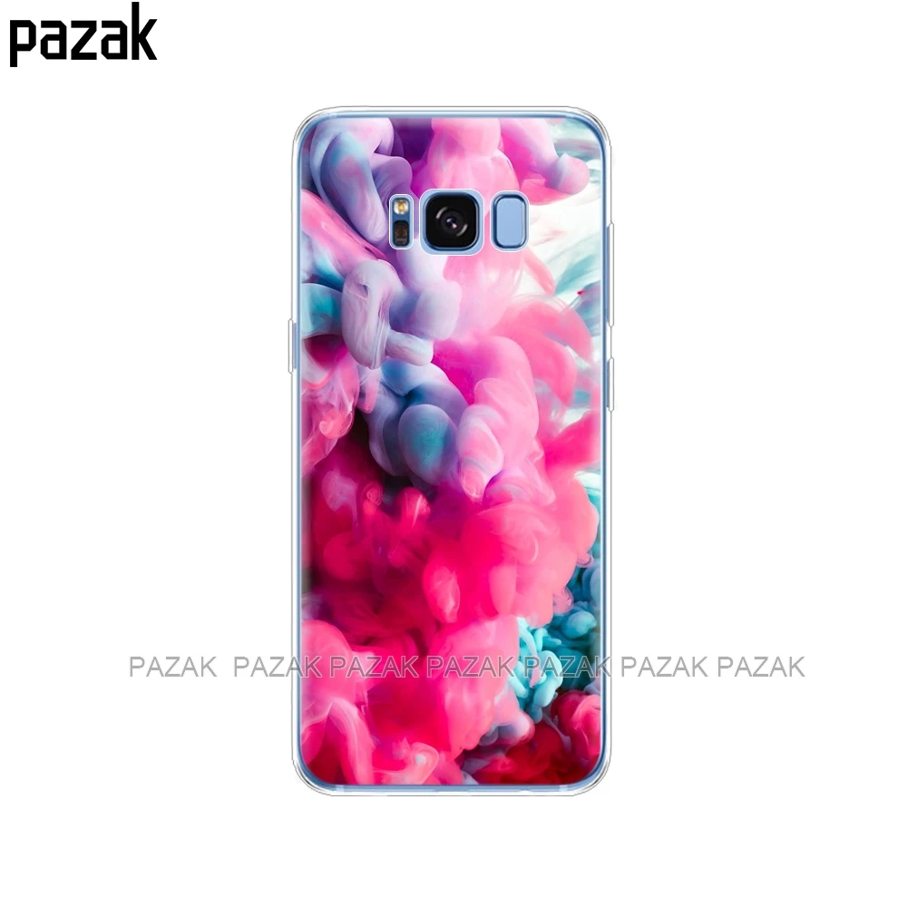 Silicone phone Case For Samsung Galaxy S8 / S8 PLUS Cases Cover For Samsung S8 / S8 plus new fation Phone shell - Цвет: 34526