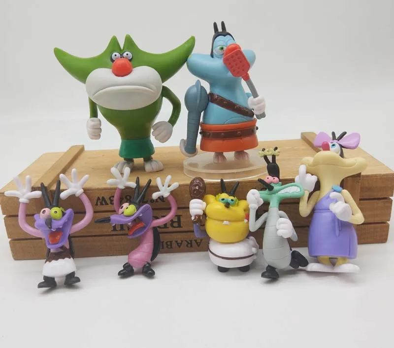 

Oggy and the Cockroaches toy dolls oggy olivia joey collection Action Figure model Toy