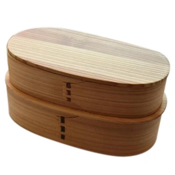 

Japanese Style Double Deck Wooden Bento Boxes Handmade Wood Bento Boxes Food Containers