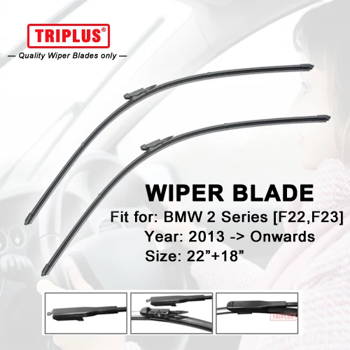Wiper Blade for BMW 2 SERIES F22 F23 (2013 Onwards) 1set 22"+18",Flat