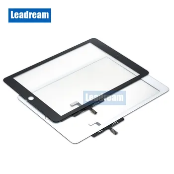 

100PCS Free DHL For ipad 5 2017 Air 2017 A1822 A1823 Touch Screen Digitizer Panel no Home Button Adhesive