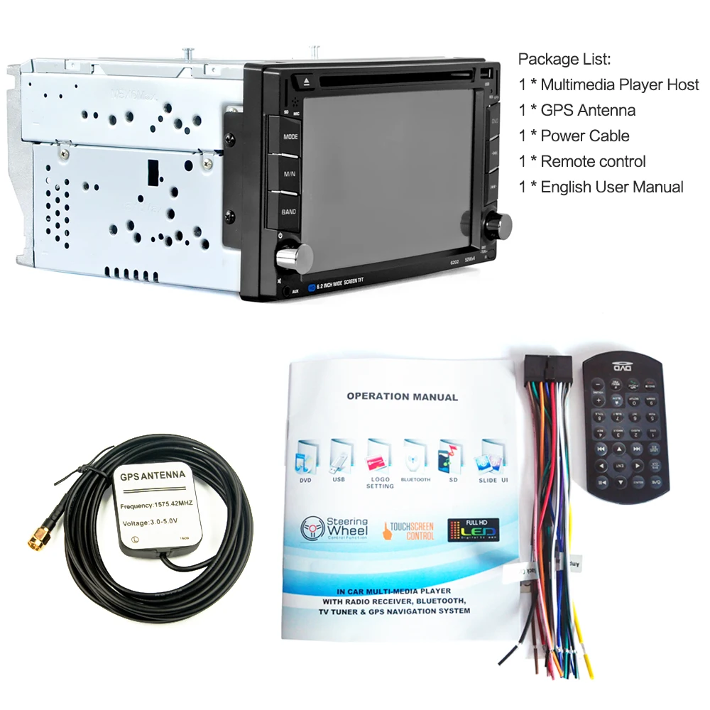 Flash Deal universal 2 din car stereo DVD Multimedia Player 6.2 inch GPS navi Radio player wifi bluetooth touch screen Rear View Camera 3 Flash Deal universal 2 din car stereo DVD Multimedia Player 6.2 inch GPS navi Radio player wifi bluetooth touch screen Rear View Camera 3
