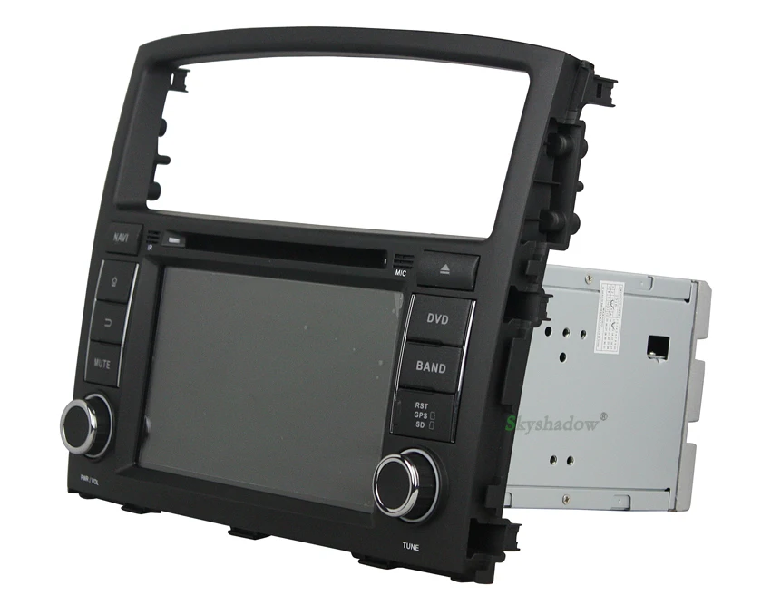 Cheap DSP IPS Android 9.0 4GB RAM Car DVD Player GPS Google Map usb aux RDS Radio wifi Bluetooth 4.2 For MITSUBISHI PAJERO 2006-2012 9