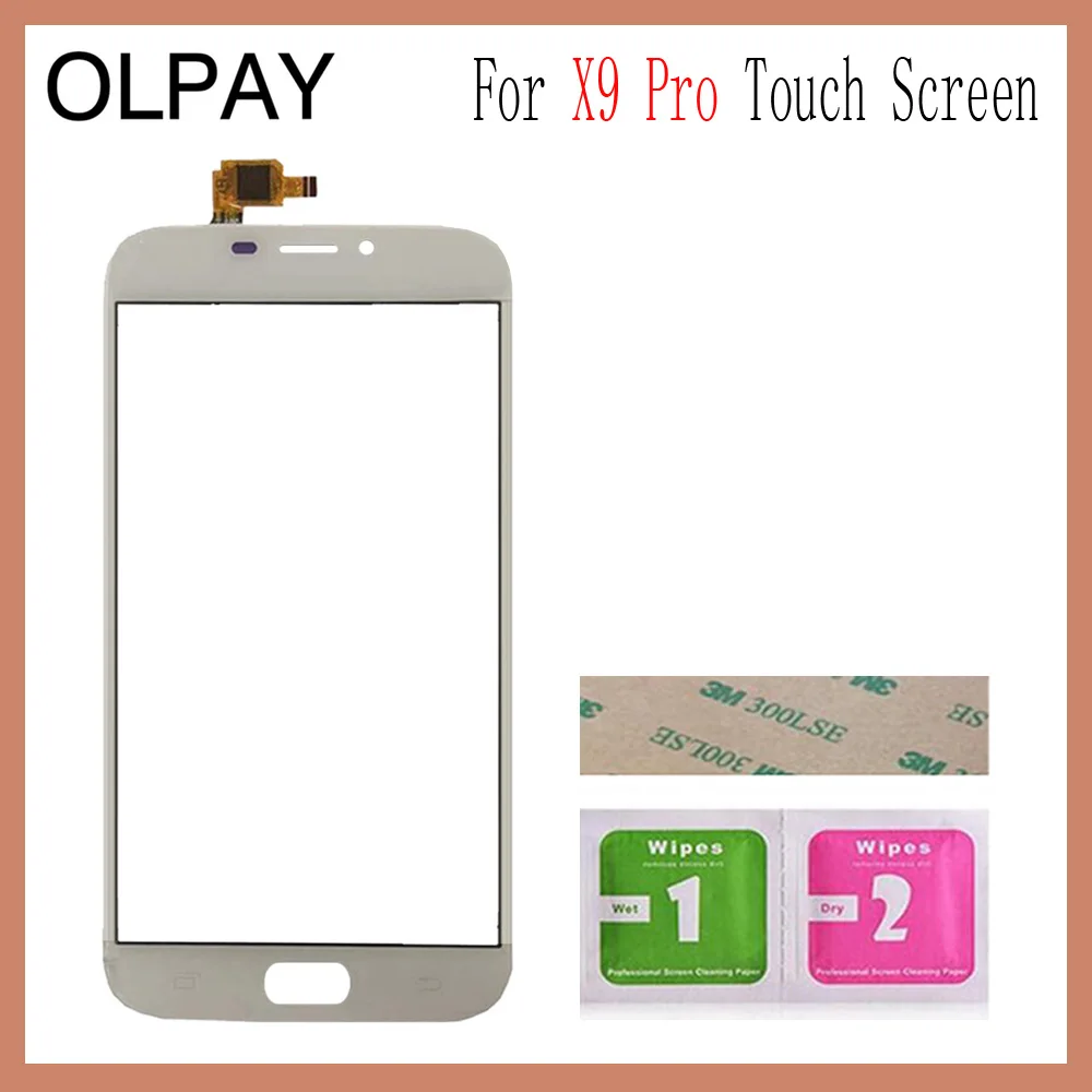 OLPAY 5,5 ''мобильный сенсорный экран стекло для Doogee X9 PRO Сенсорный экран дигитайзер стеклянная панель Объектив сенсорные инструменты клей и салфетки