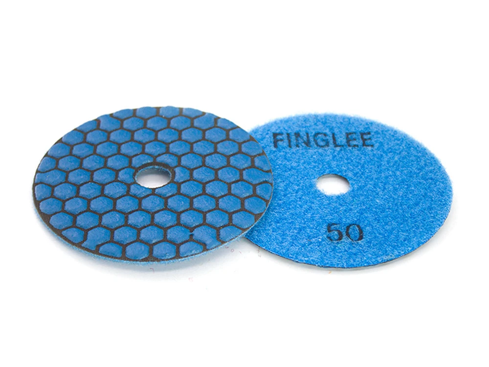 Finglee 3 шт./лот 100 мм Угловая шлифовальная алмазные гибкие сухой полировальником Гранит 4-дюймовый бетона Мрамор польский инструменты для