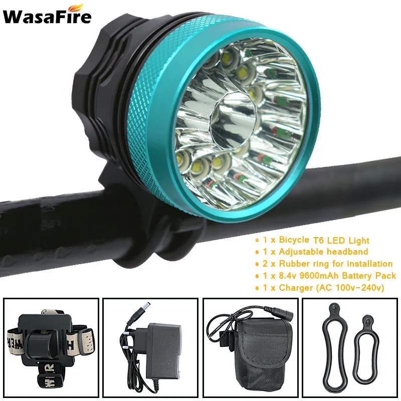 

WasaFire 25000lm 3 Modes farol Bike front Light 14*T6 LED Bicycle Light Lamp Headlight luz bicicleta cycle lights led Flashlight