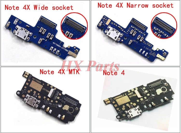 20 шт./лот для Xiaomi Redmi Note 4 4X USB порт зарядки гибкий кабель Зарядное устройство Док