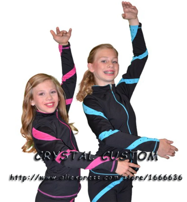 

Child Ice Skating Dresses Beautiful New Brand Vogue Figure Skating Jacket Competition J2016