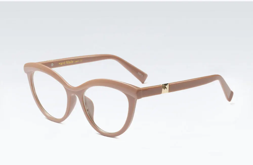 VEGA New Fashion CatEye Glasses Frame Ladies Women Eyeglasses Frames Women Cat Eye Brand Design Clear Lenses Black Leopard 214 (17)