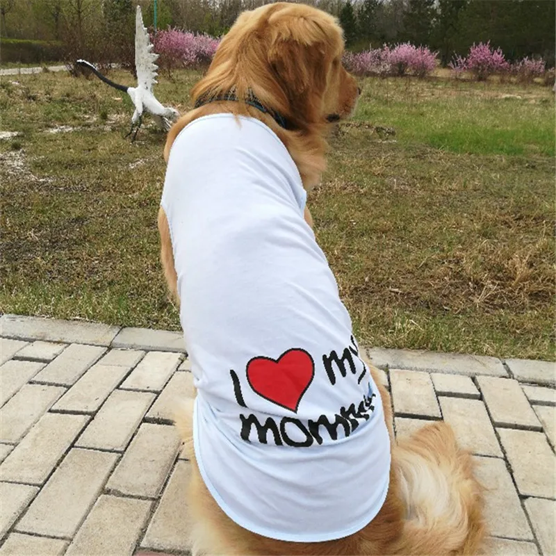 Bigeyedog Big Dog Clothes Summer Large Dog Vest T shirt Husky Golden