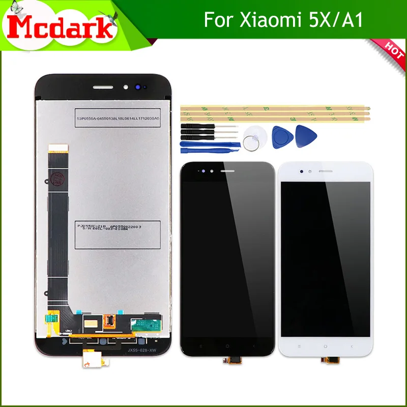 

Mcdark LCD Screen For Xiaomi 5X A1 5.5''Replacement Accessories LCD Display+Touch Screen for Xiaomi Mi A1 Smartphone+Tools