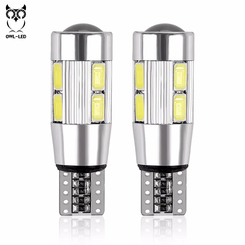 2 шт. стайлинга автомобилей авто светодиодный T10 Canbus 194 W5W 10 SMD 5630 Светодиодный