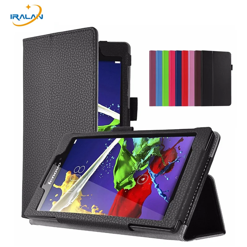 

2018 new Litchi Stand Protective Folio Case For Lenovo Tab 3 8 TB3-850F TB3-850M TB3-850X PU Leather Tablet PC Cover+screen+pen
