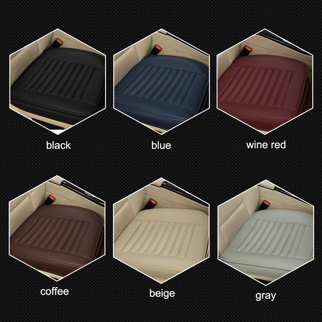 

Dewtreetali Leather Car Seat Cover Universal Front Full Seat Protector Cover Cushion Four Seasons for KIA FORD VW BMW AUDI
