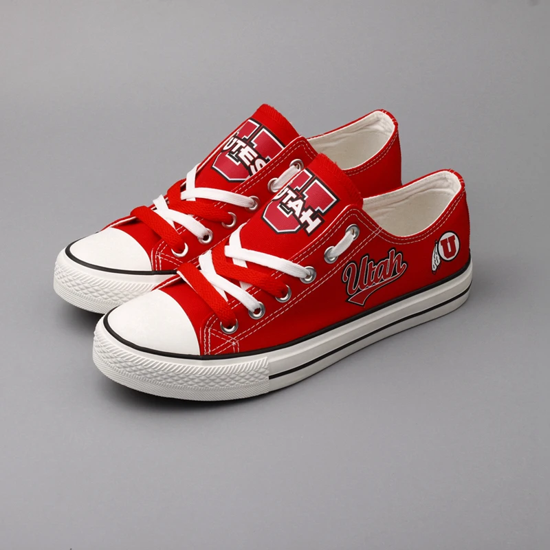 Go Utes Custom Print американская плоская парусиновая обувь в форме штата Юта