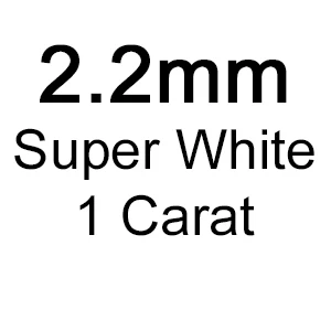 Высокое качество супер белые муассаниты 0,8-2,9 мм 1 карат/упаковка небольшого размера лабораторные муассаниты - Цвет: 2.2mm-1carat-super