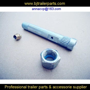 

5/8" Greasable Bolts with Grease Nipples and Nyloc Nuts,tandem leaf spring front rear hanger trailer axle parts