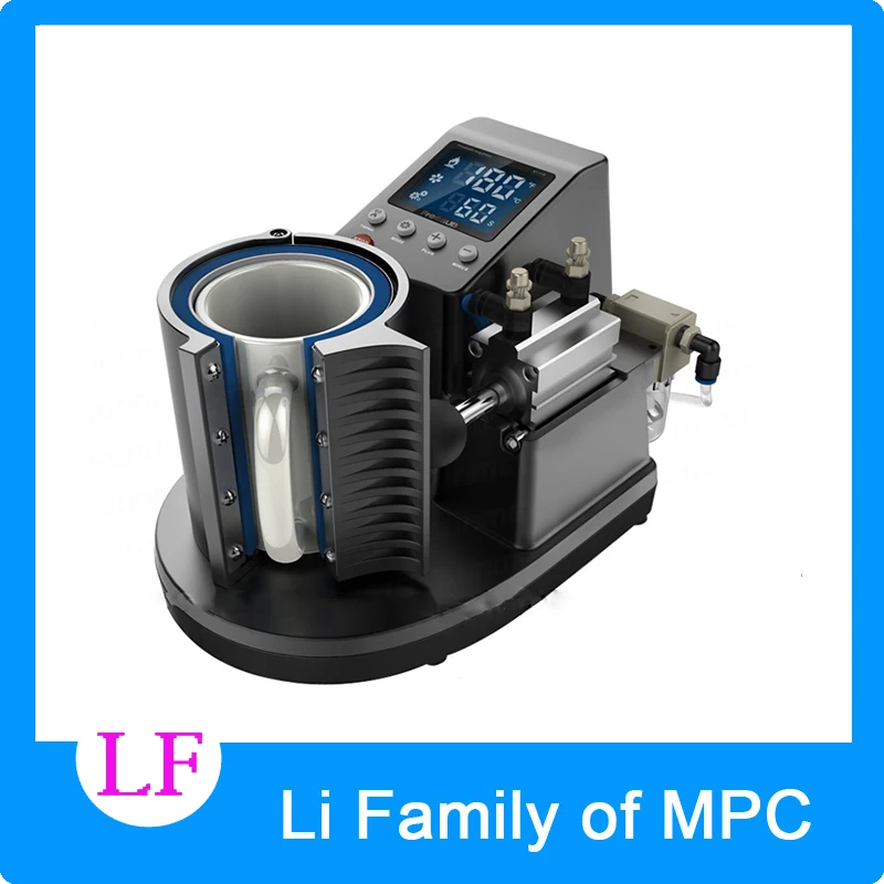 2016 Mini Pneumatic Vertical Multi function font b Heat b font Transfer font b Press b
