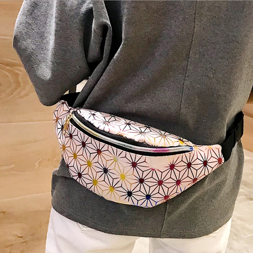 Талия Fanny Pack Дамские туфли из pu искусственной кожи ремень сумка поясная на молнии Повседневная нагрудная сумка