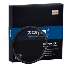 ZOMEI 77mm Ultra Slim HD Circular Polarizer CPL Filter for Canon Nikon Camera Free Shipping
