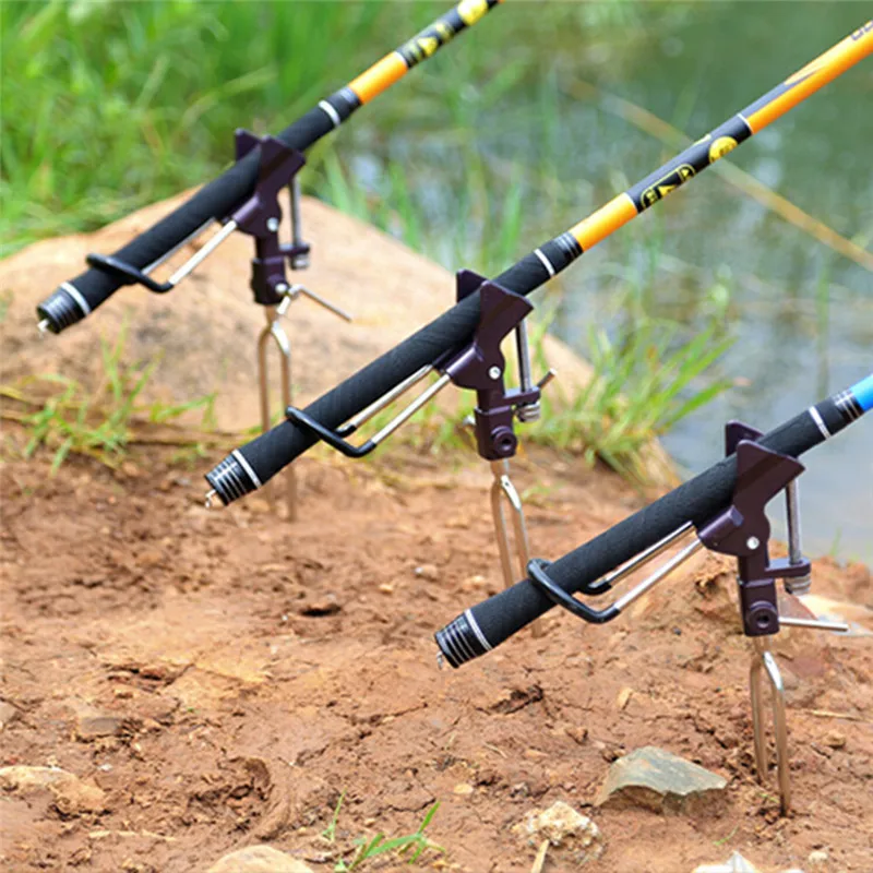 Fish Rod Stand Bracket Angle Adjustable Fishing Rods Holder Telescoping
