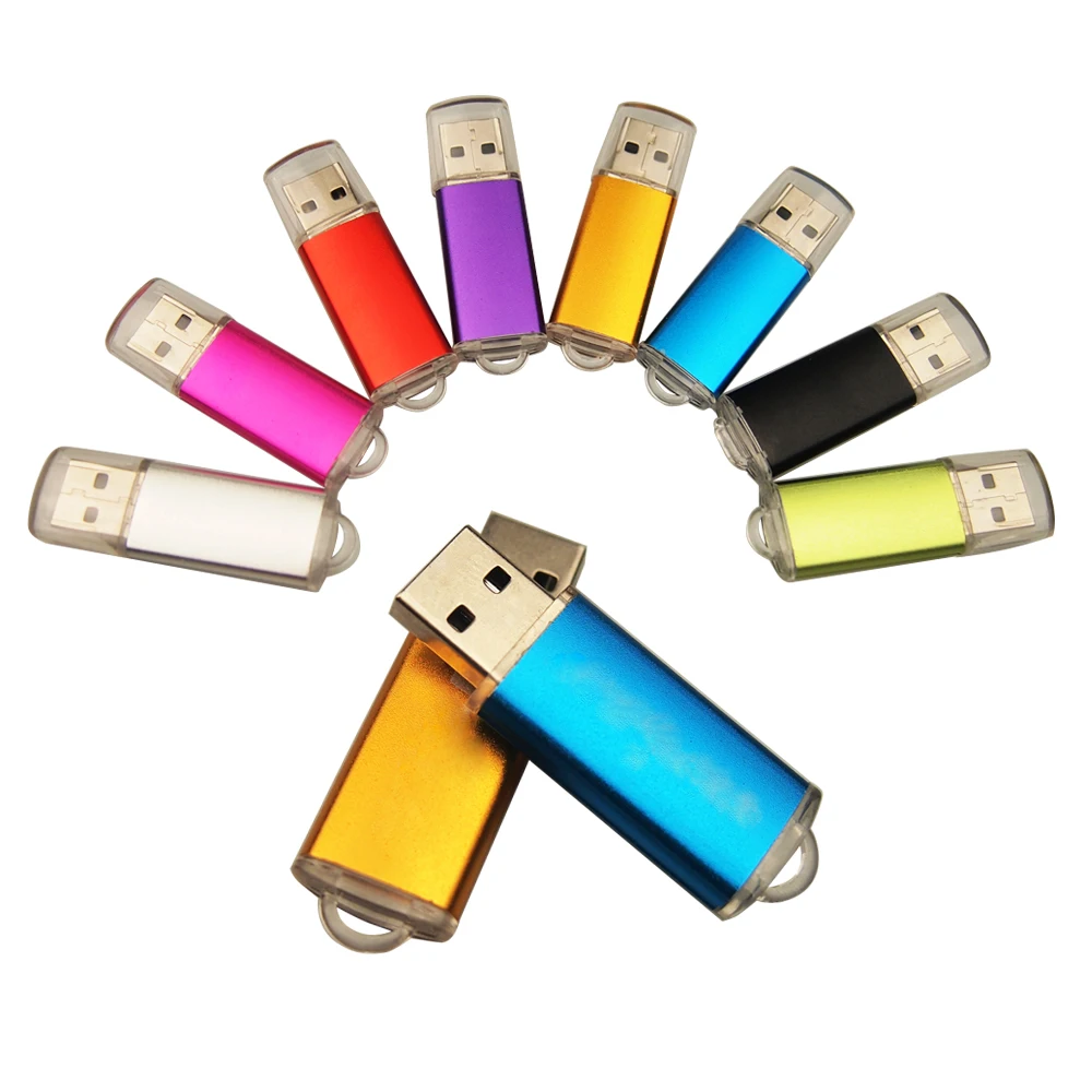 Высокоскоростной USB флеш-накопитель, Металлическая Usb карта памяти, USB 2,0, флешка, 64 ГБ, 32 ГБ, 16 ГБ, 8 ГБ, 4 Гб, Usb флеш-накопители, более 10 шт., бесплатный логотип