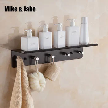 

Whole aluminum folding black bath towel rack Active bath towel shelf bathroom shelf towel holder black Double towel shelf MH6005