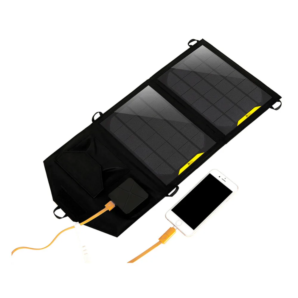 ==> [Free Shipping] Buy Best Portable New Solar Power Bank 5V 8W Folding Foldable Solar Panel Dual USB Port External Battery Solar Panel Charger Power Online with LOWEST Price | 32683833762